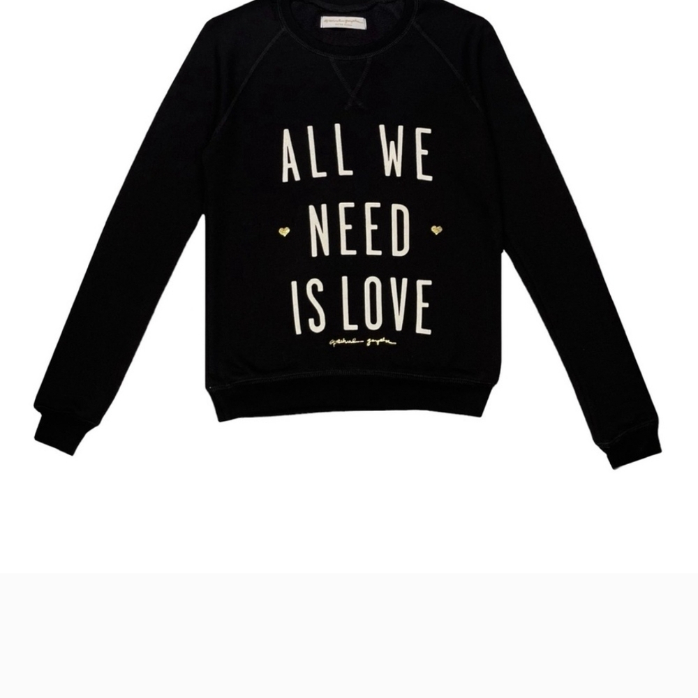 Spiritual Gangster Black and White Crewneck Sweater Love Design